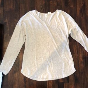 Tan long sleeved top with specks